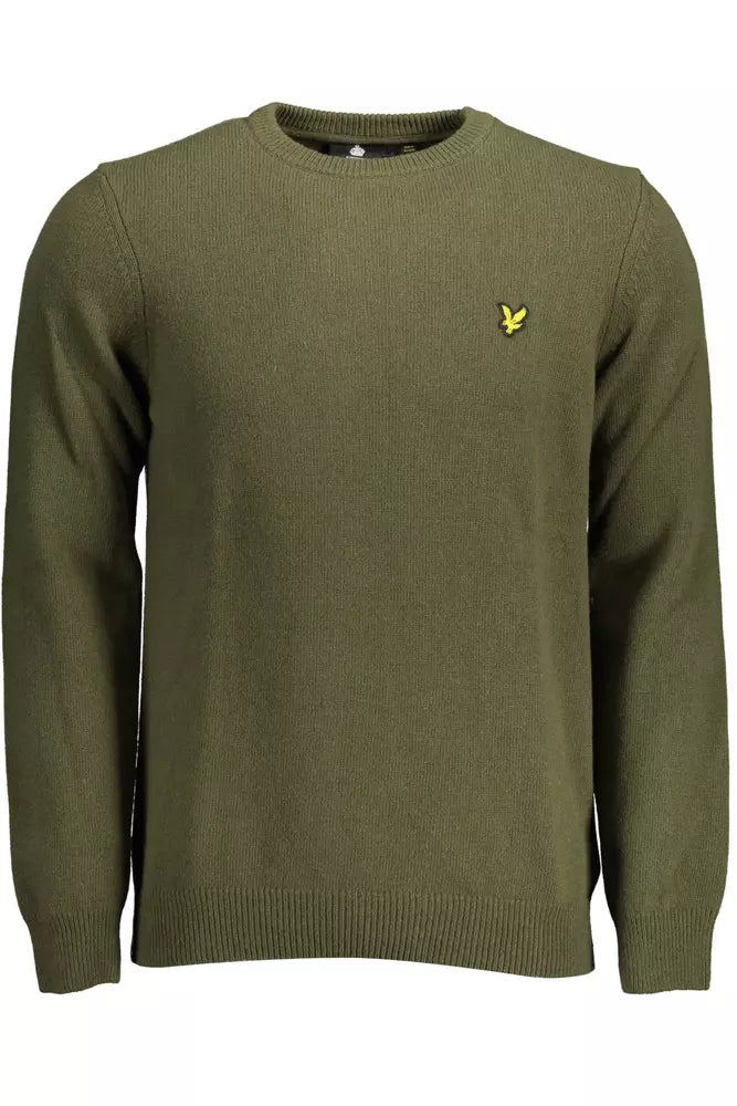 Green Wool Men Sweater - GlamHub Luxury and Icon Brand Clothing