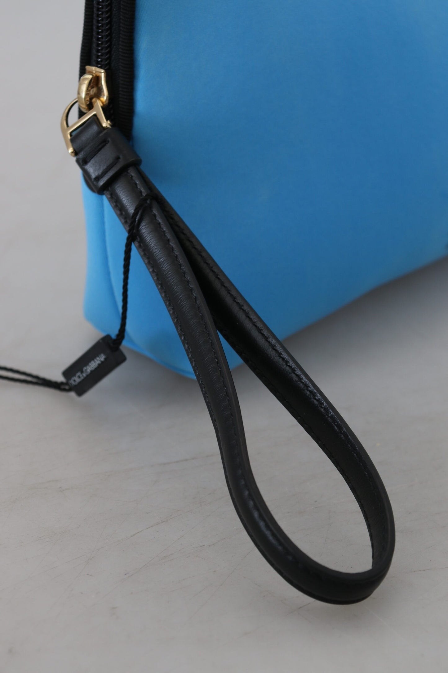 Elegante blaue Beuteltasche aus Polyamid