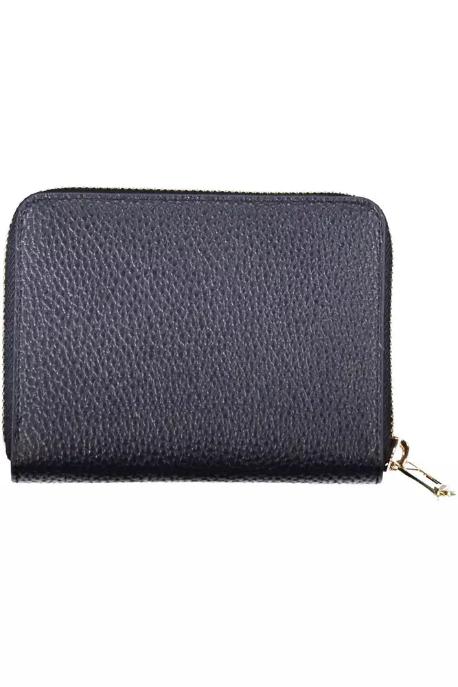 Blue Polyethylene Women Wallet - GLAMHUB BOUTIQUE 