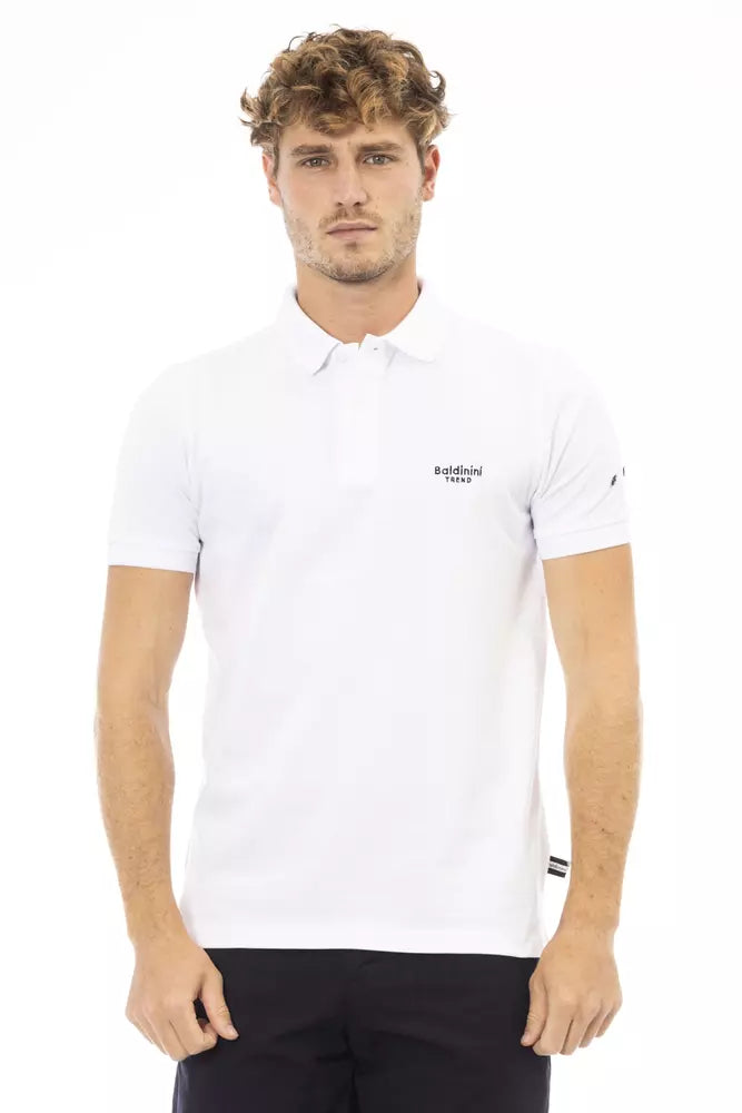 Black Cotton Men Polo - GlamHub Luxury and Icon Brand Clothing