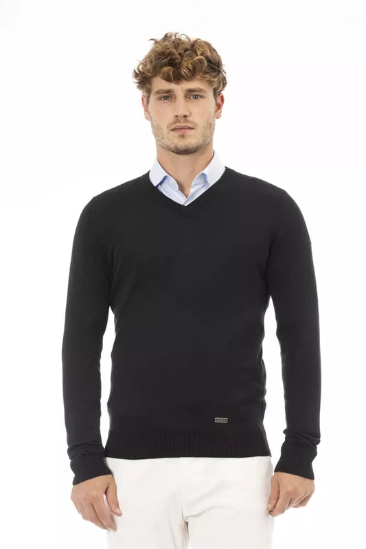 Black Modal Men Sweater - GlamHub Luxury and Icon Brand Clothing