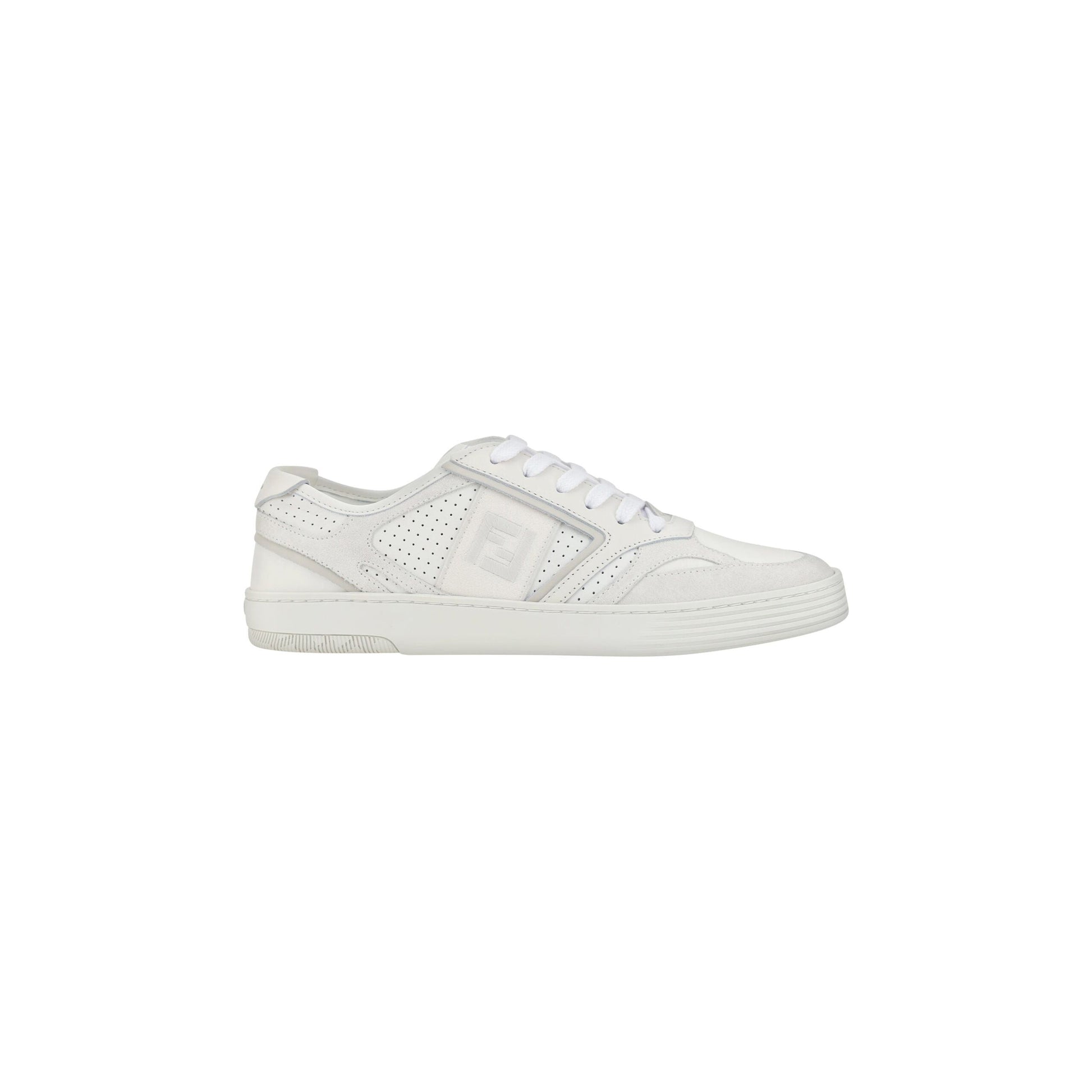 Elegant Low Top Calfskin Sneakers in White - GLAMHUB BOUTIQUE 