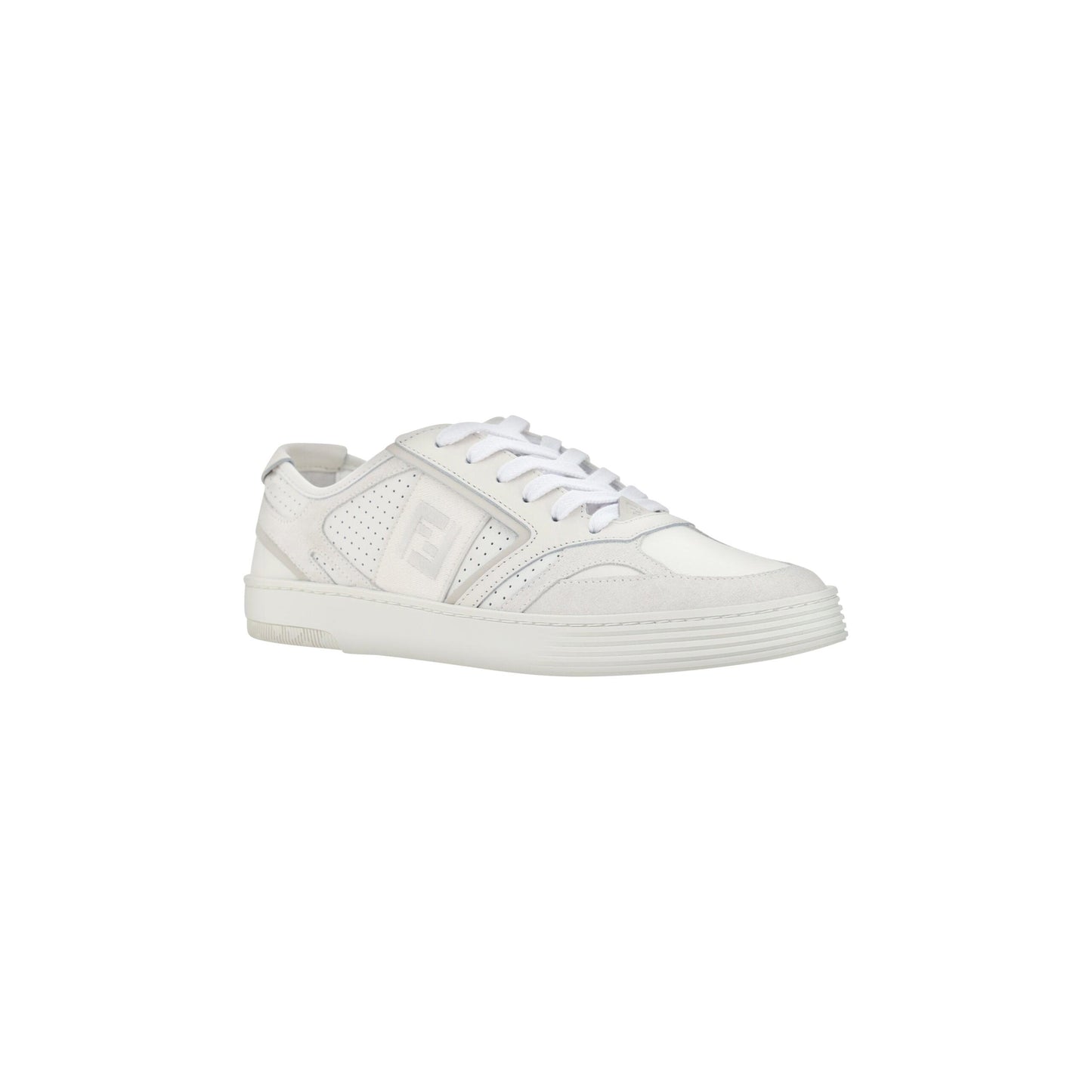 Elegant Low Top Calfskin Sneakers in White - GLAMHUB BOUTIQUE 