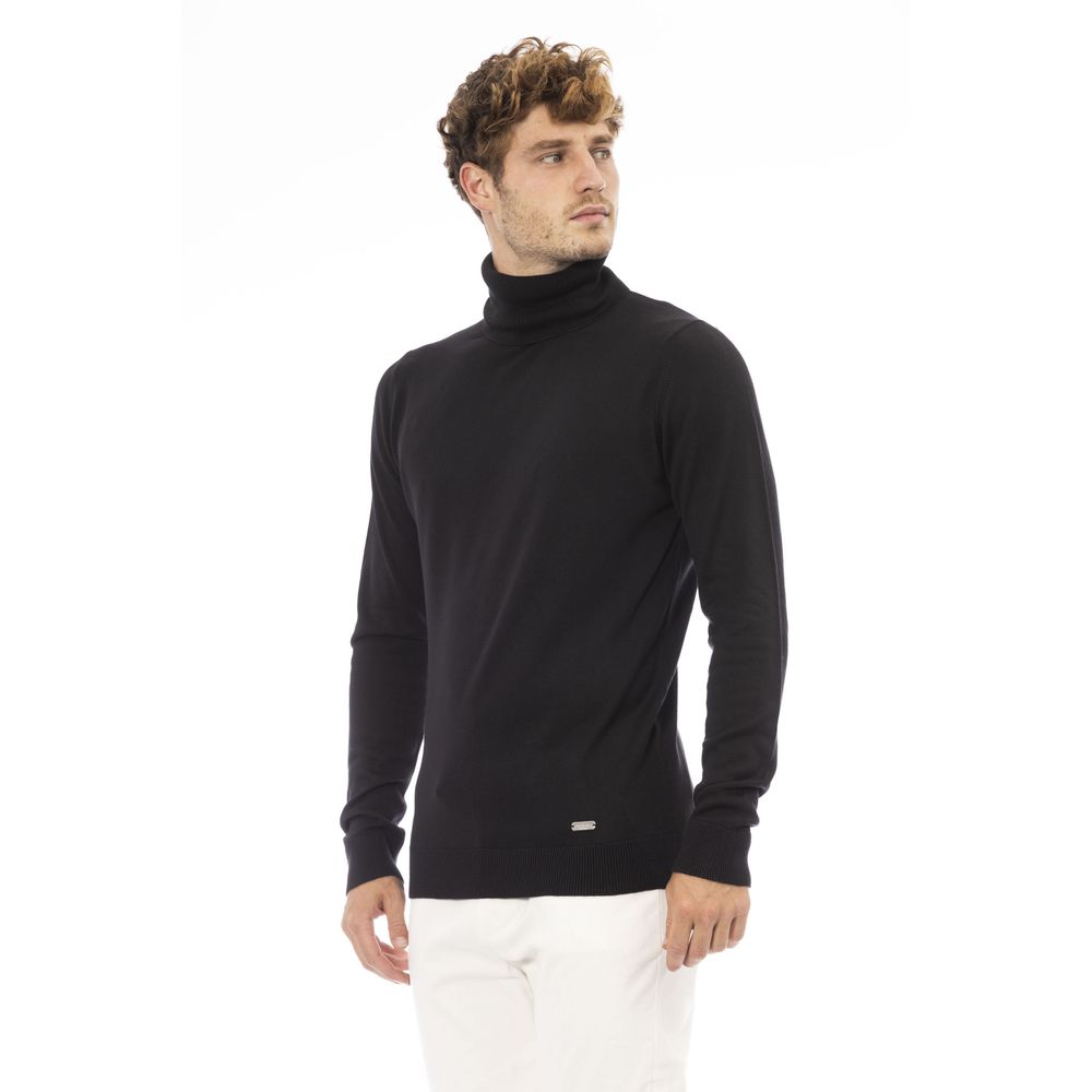 Black Modal Men Sweater - GlamHub Luxury and Icon Brand Clothing