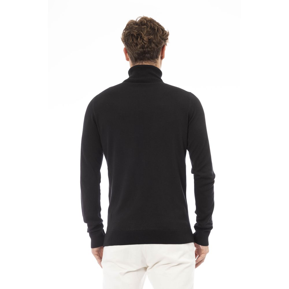 Black Modal Men Sweater - GlamHub Luxury and Icon Brand Clothing