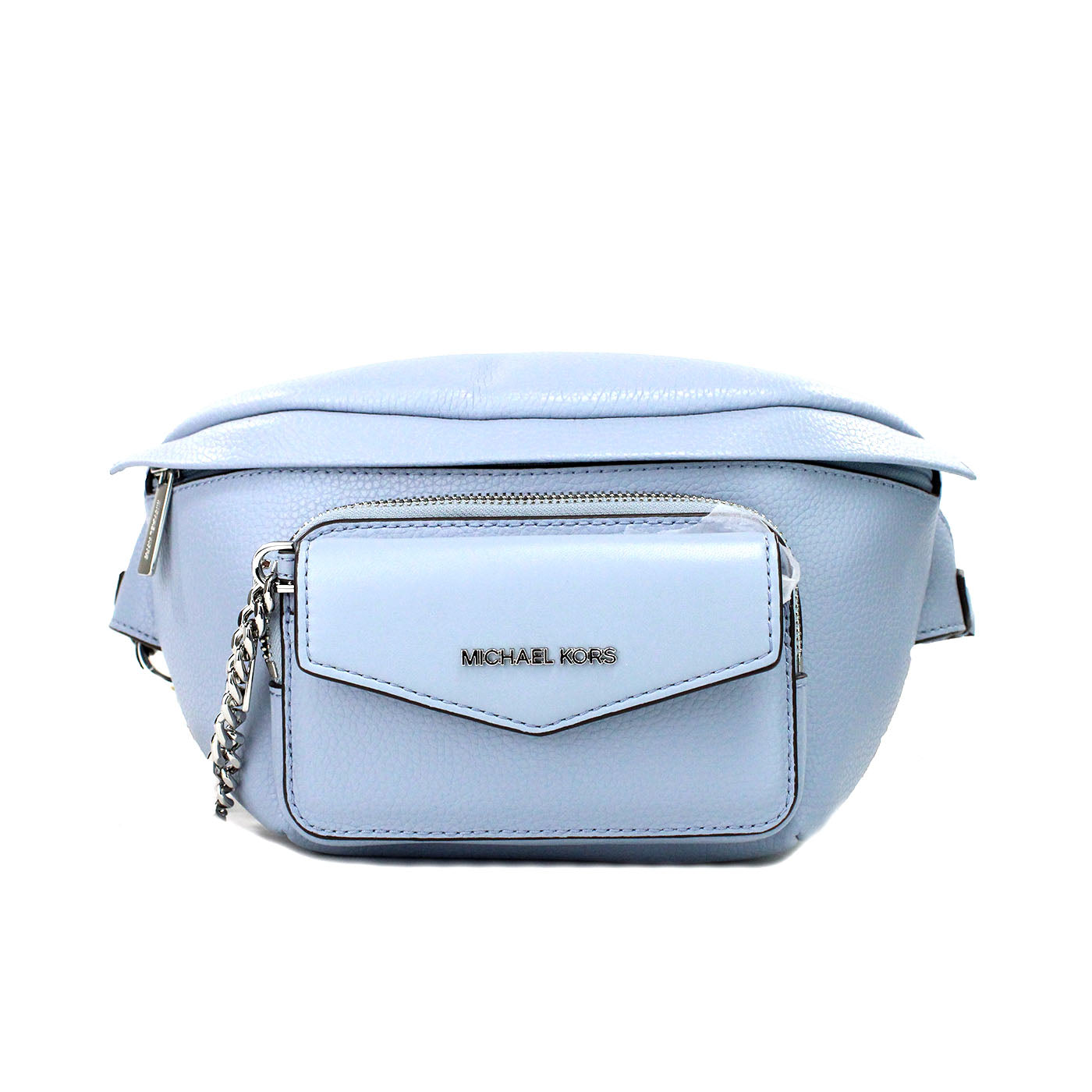 Maisie Large Pale Blue 2-n-1 Waistpack Card Case Fanny Pack Bag - GLAMHUB BOUTIQUE 