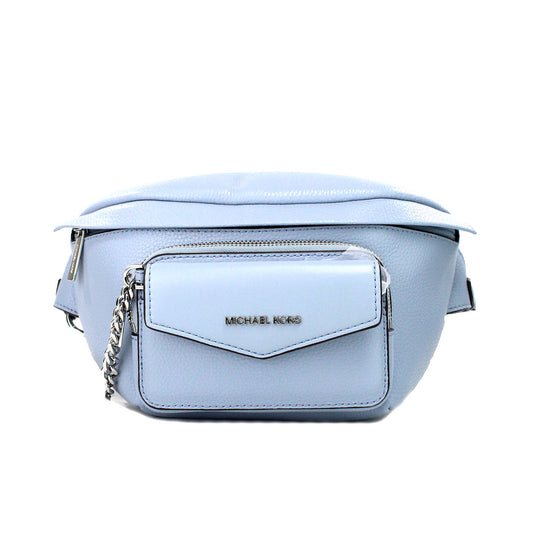 Maisie Large Pale Blue 2-n-1 Waistpack Card Case Fanny Pack Bag - GLAMHUB BOUTIQUE 