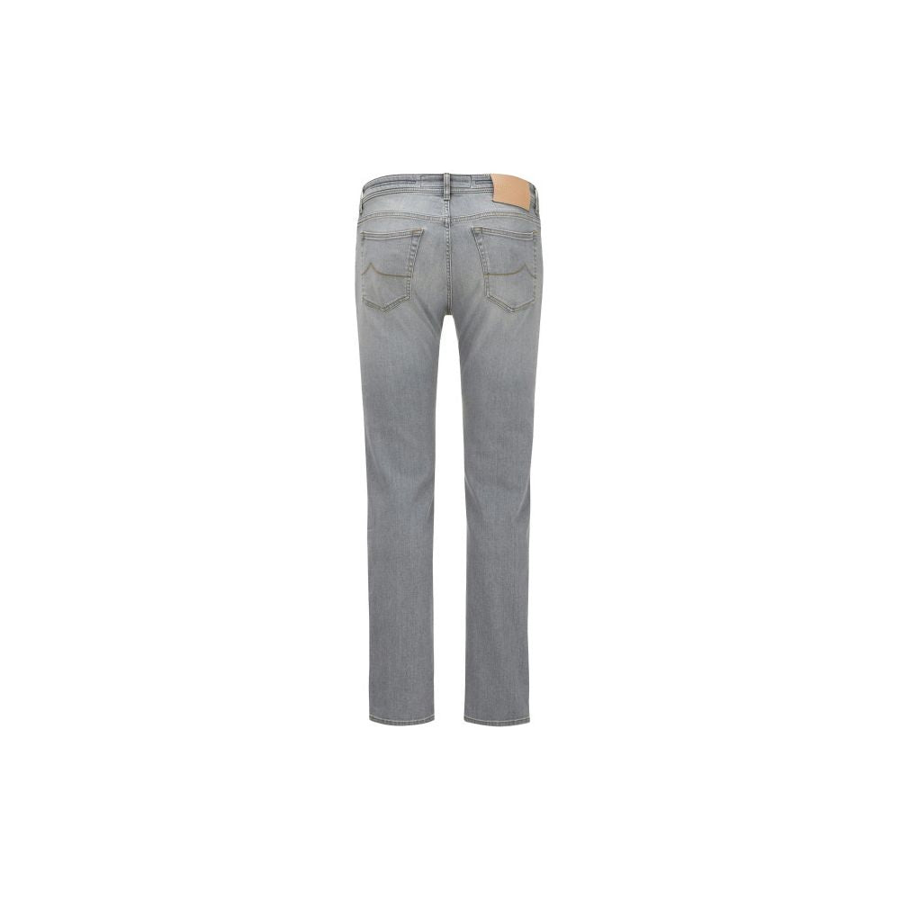 Sleek Slim Fit Grey Denim - GlamHub Luxury and Icon Brand Clothing