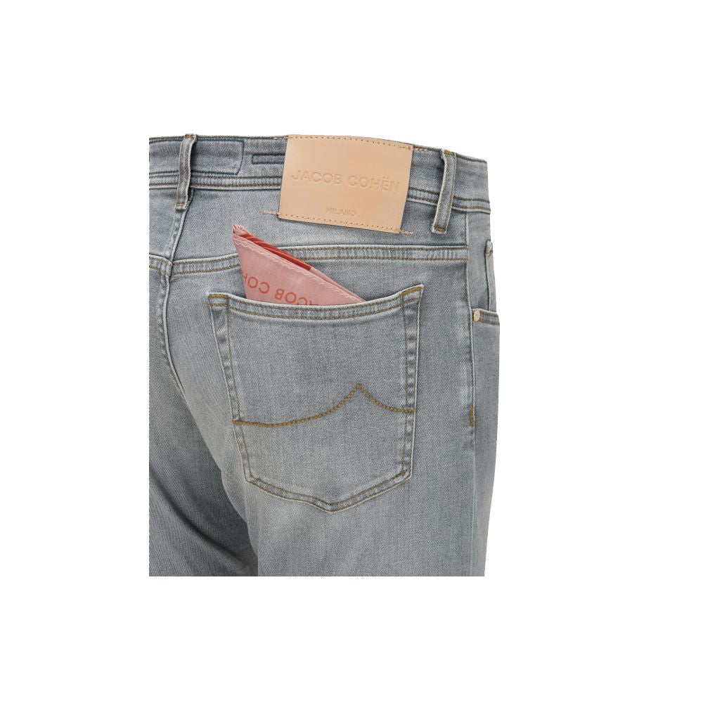 Sleek Slim Fit Grey Denim - GlamHub Luxury and Icon Brand Clothing