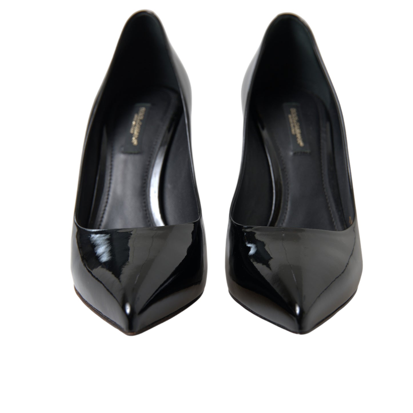 Elegante schwarze Lack-Stilettos