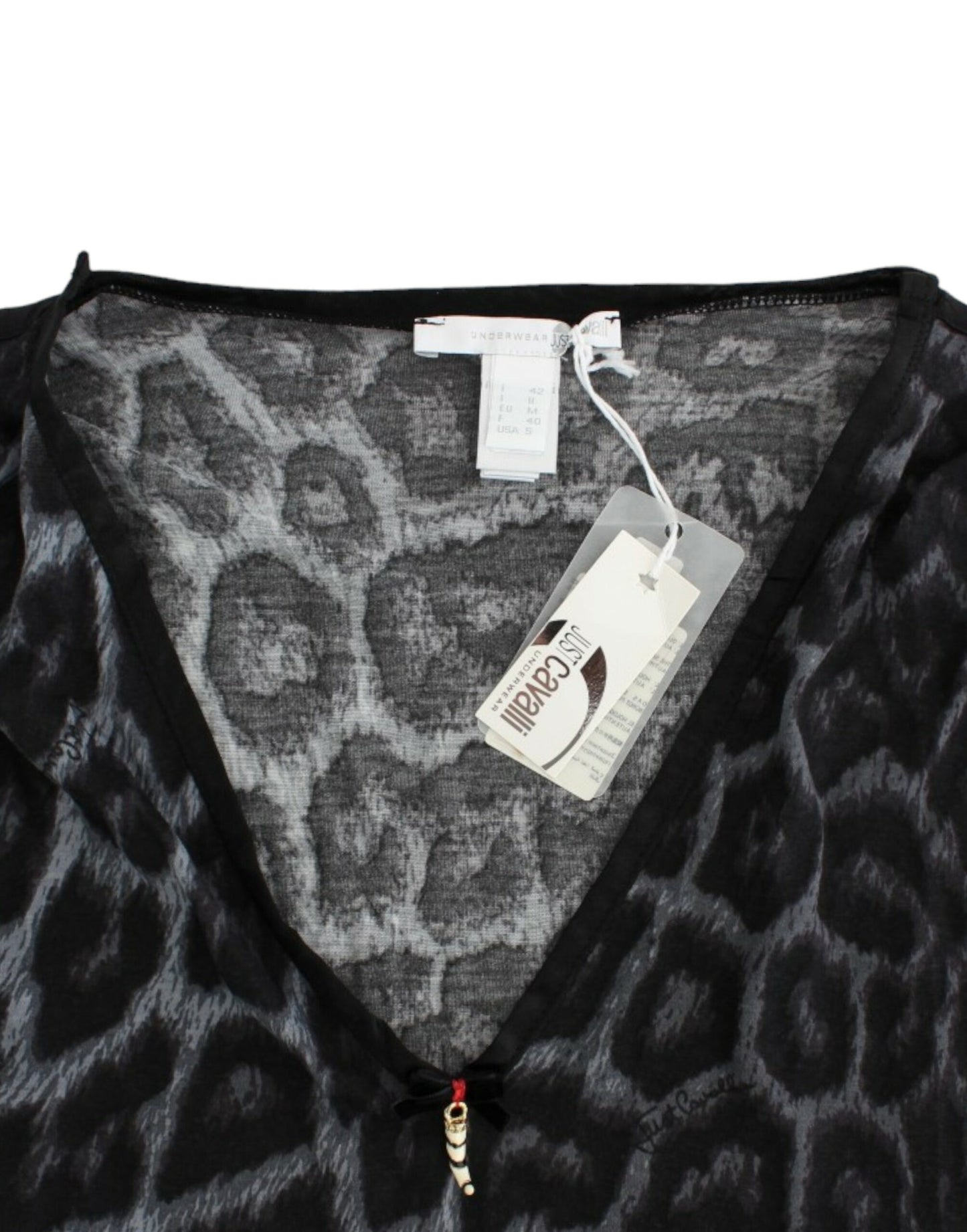 Sultry Leopard V-Neck Modal Top - GLAMHUB BOUTIQUE 