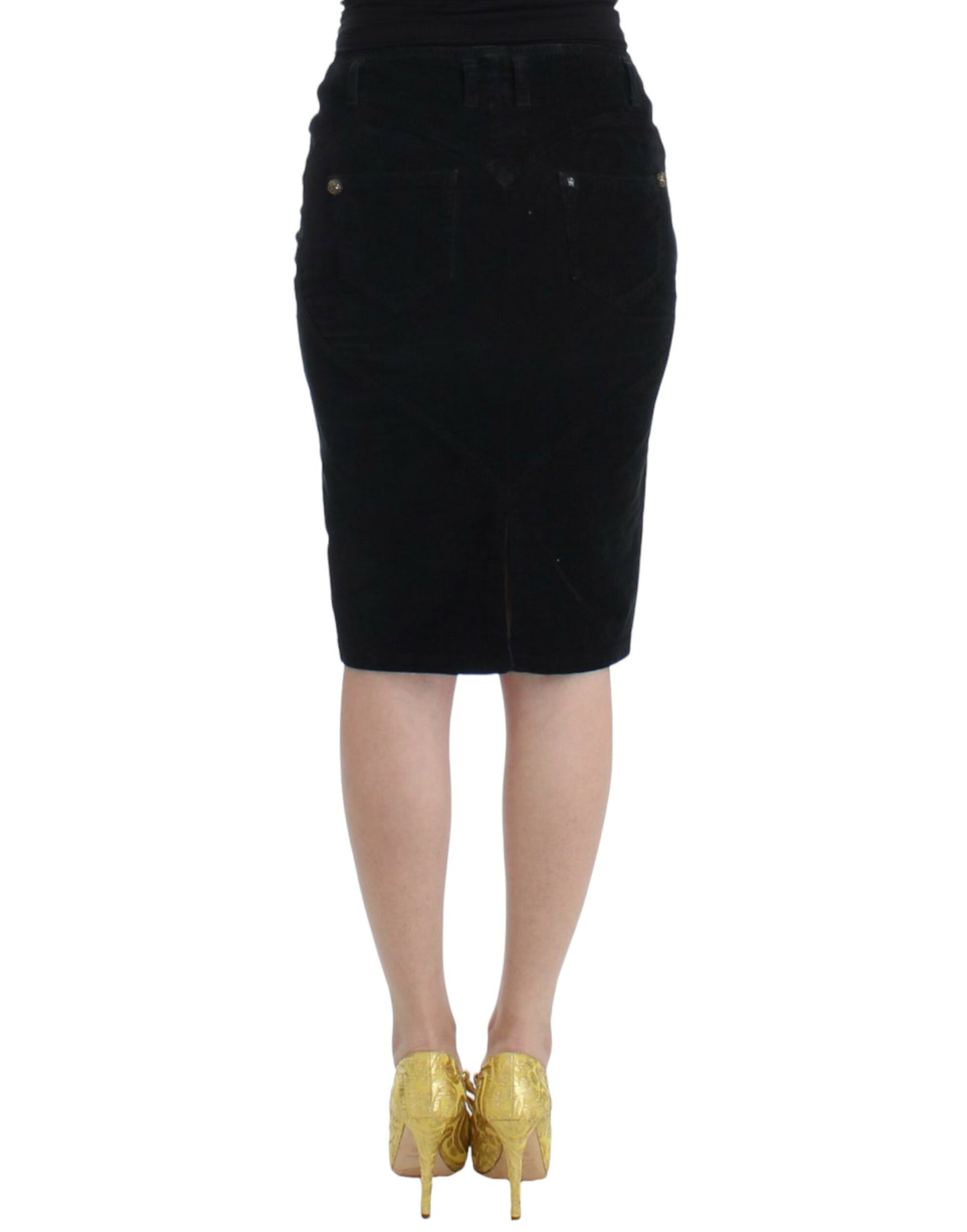 Elegant Black Pencil Skirt for Sophisticated Style - GLAMHUB BOUTIQUE 