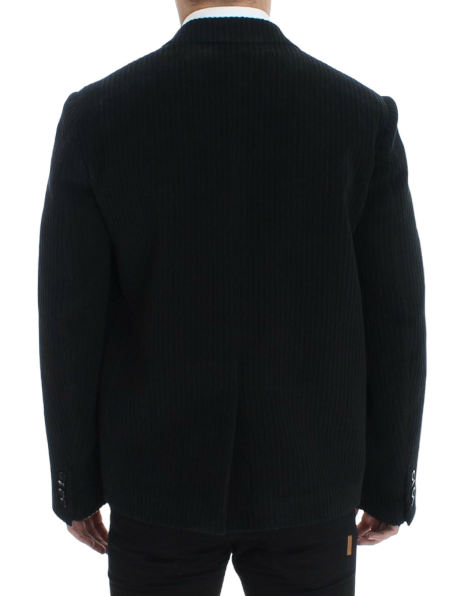 Elegant Black Martini Blazer Jacket - GlamHub Luxury and Icon Brand Clothing