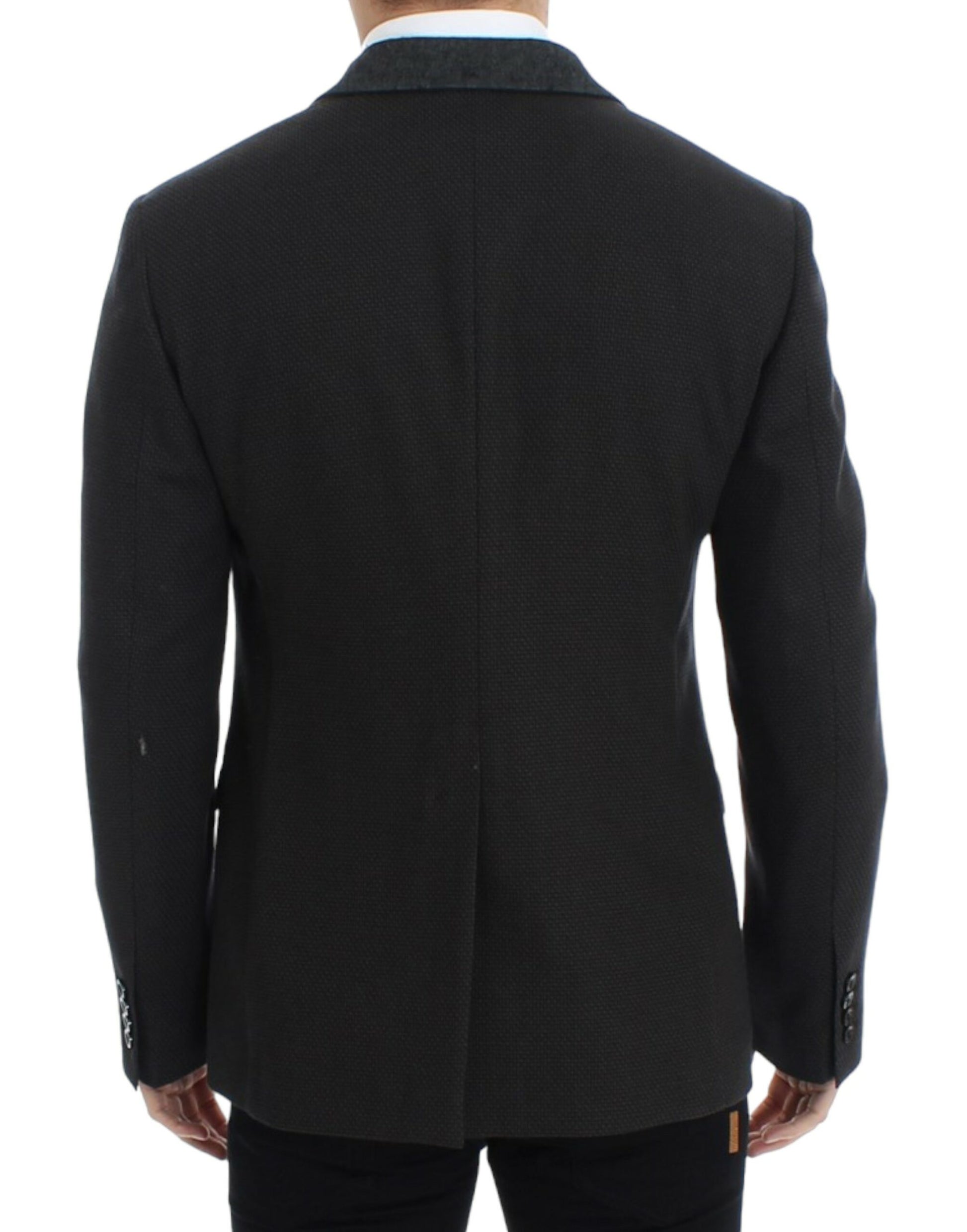 Elegant Slim Fit Double Breasted Blazer - GlamHub Luxury and Icon Brand Clothing