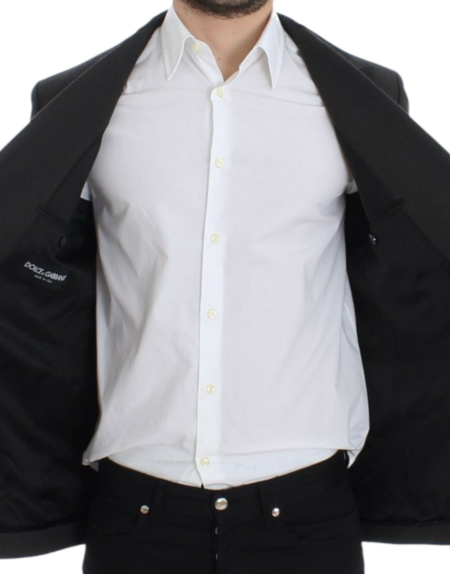 Elegant Slim Fit Double Breasted Blazer - GlamHub Luxury and Icon Brand Clothing