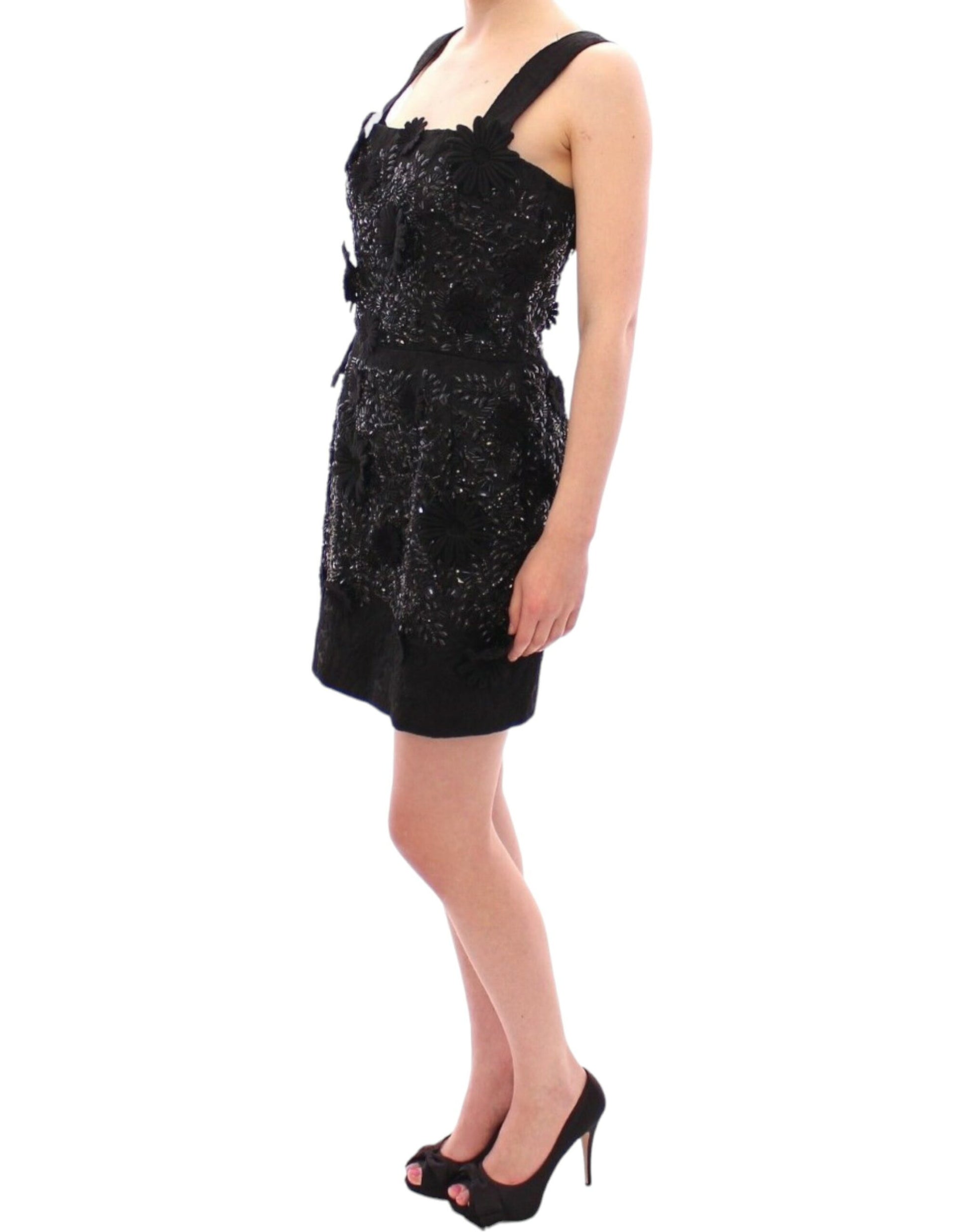 Elegant Sequined Mini Shift Dress - GlamHub Luxury and Icon Brand Clothing