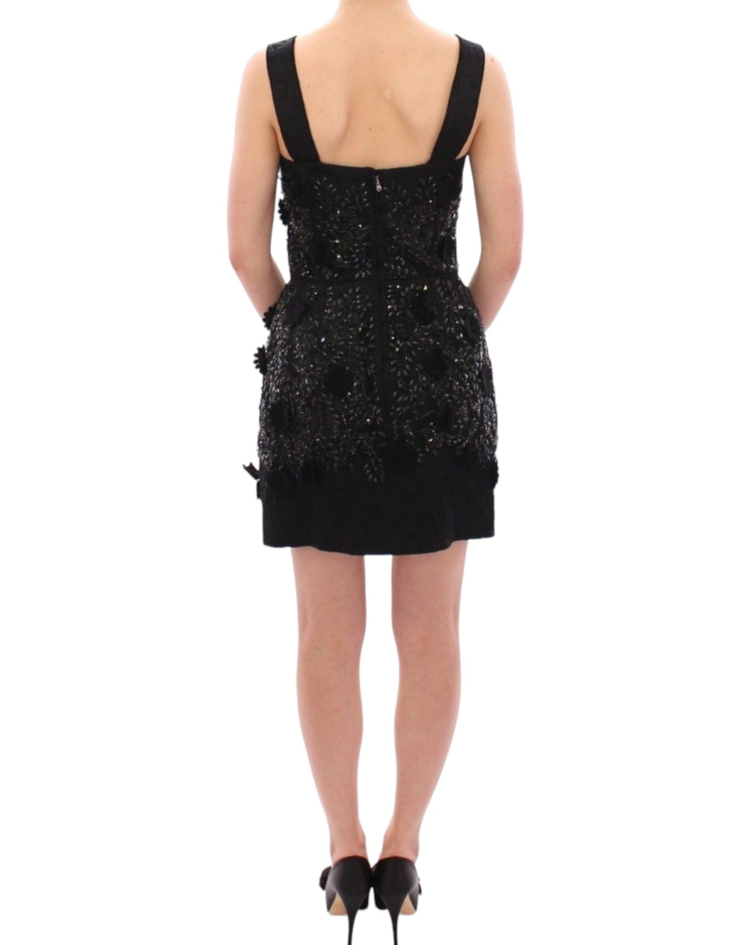 Elegant Sequined Mini Shift Dress - GlamHub Luxury and Icon Brand Clothing