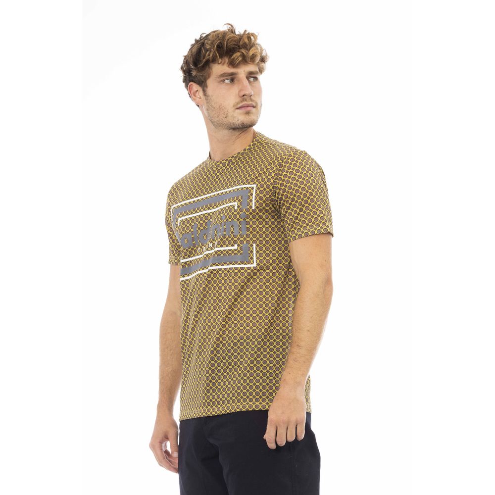 Gray Cotton Men T-Shirt - GlamHub Luxury and Icon Brand Clothing