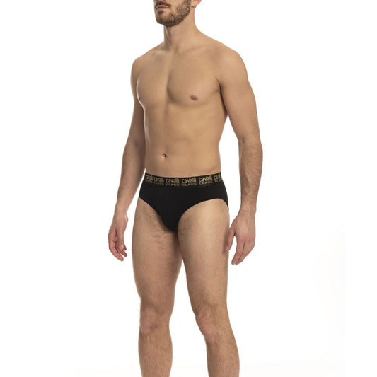 Black Cotton Men Brief - GlamHub Luxury and Icon Brand Clothing