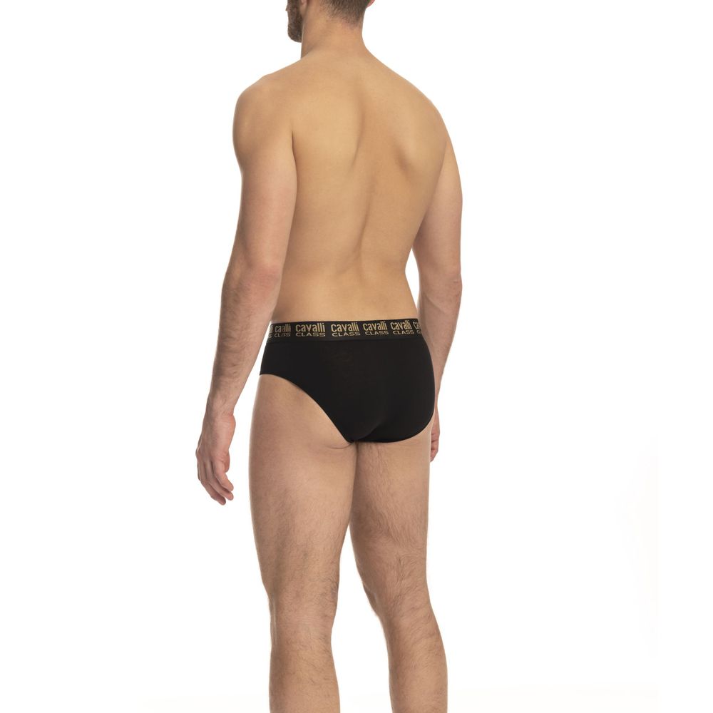 Black Cotton Men Brief - GlamHub Luxury and Icon Brand Clothing