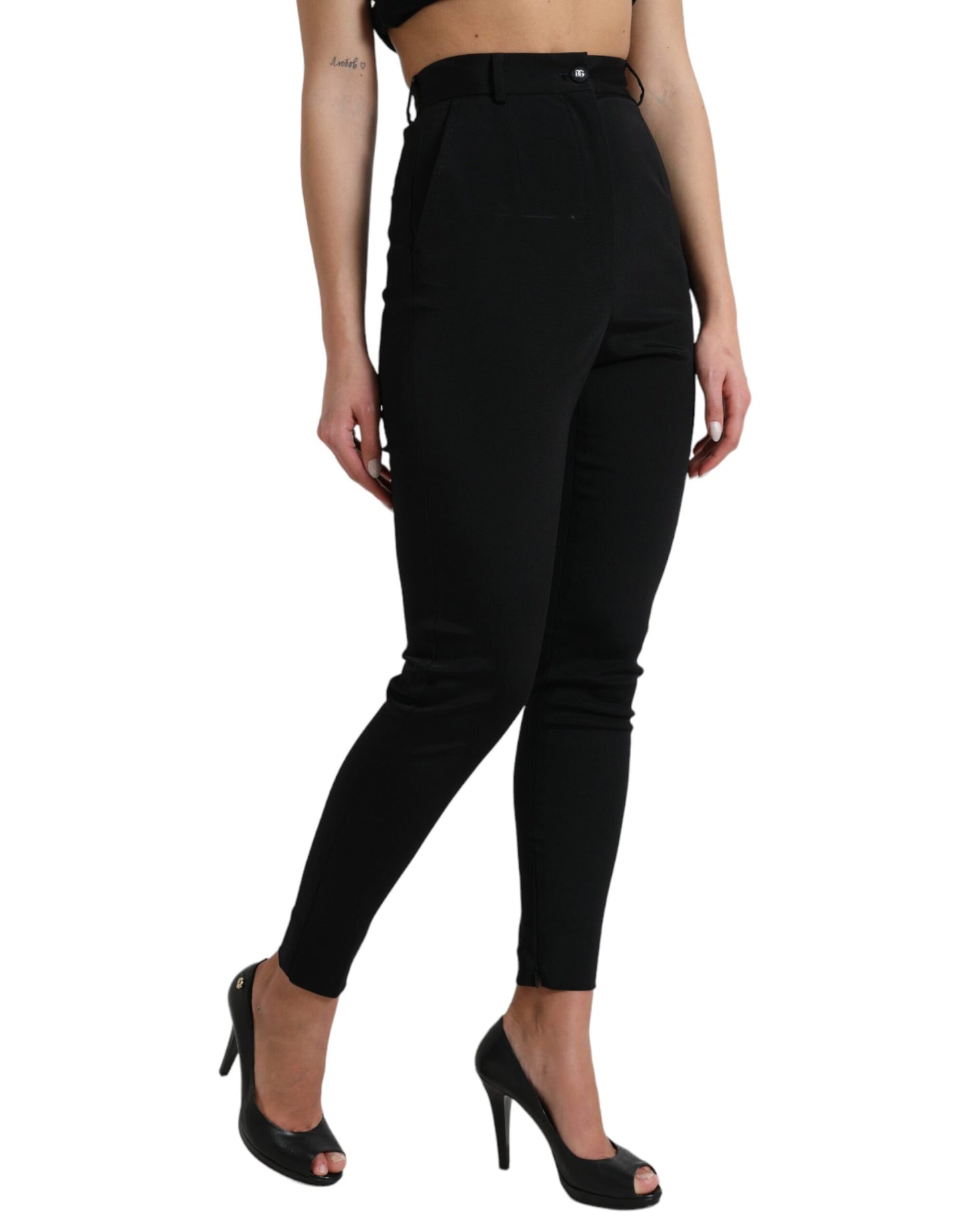 Elegante Skinny-Hose mit hoher Taille