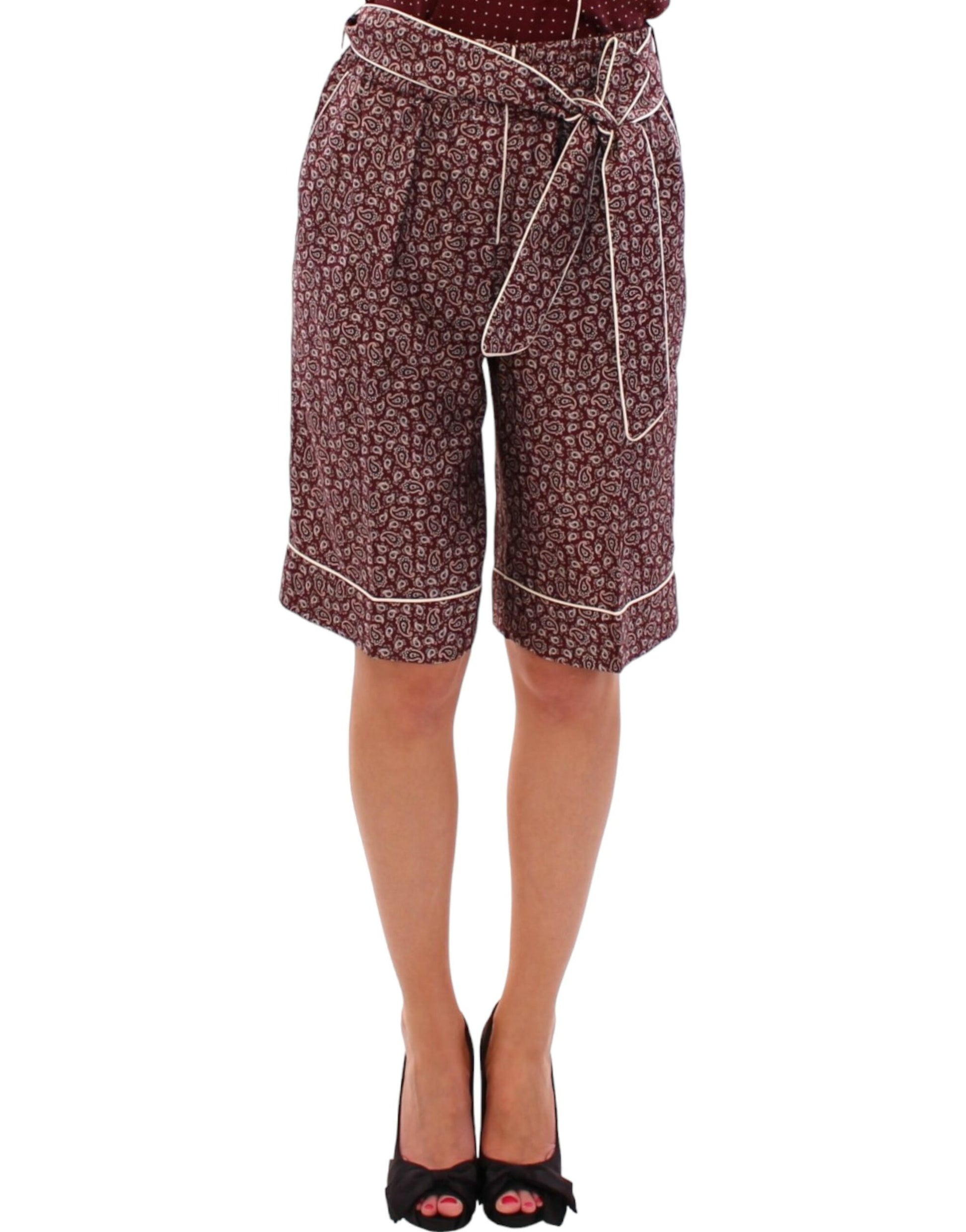 Chic Silk Pajama Shorts - GlamHub Luxury and Icon Brand Clothing