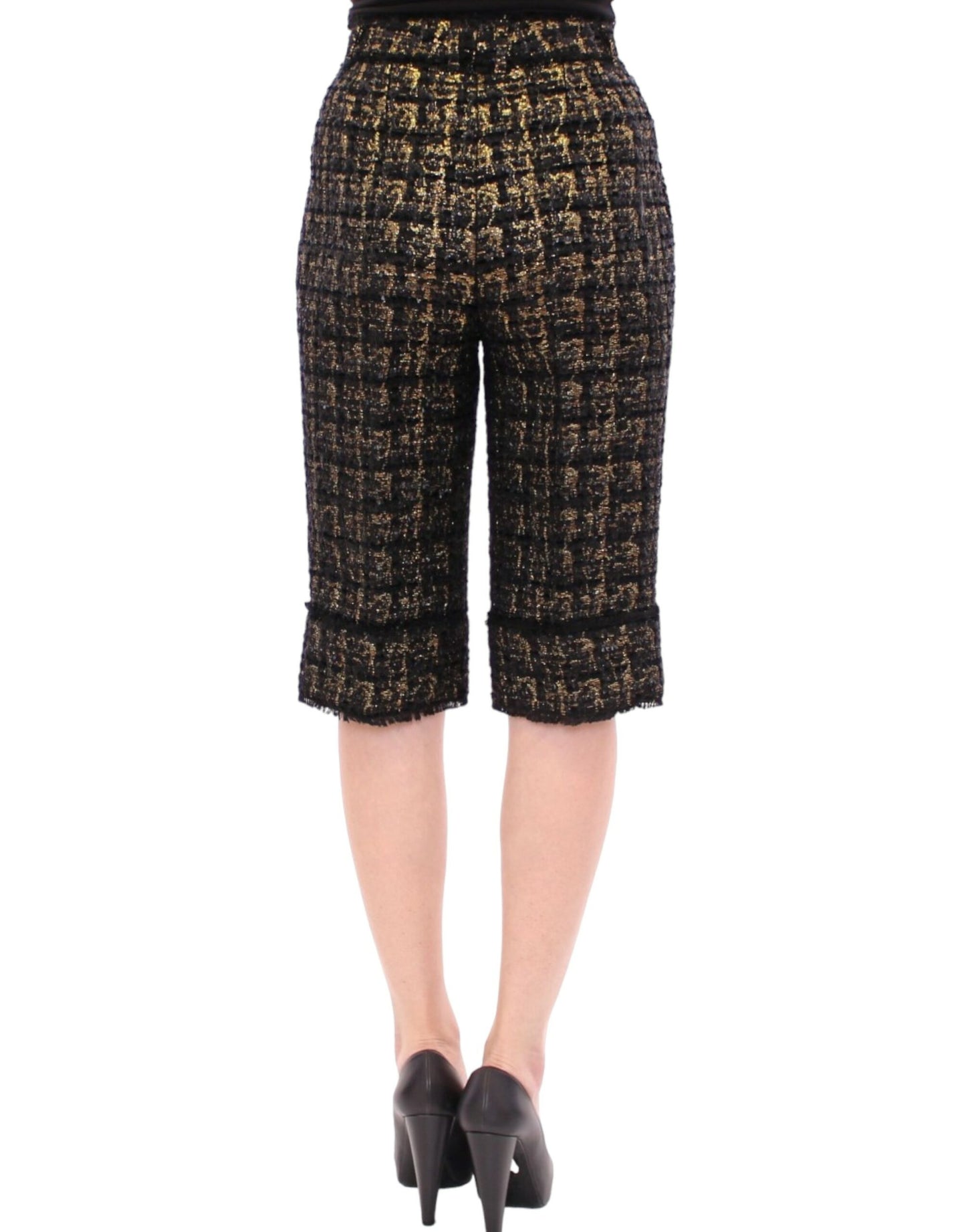 Elegant Designer Woven Shorts - GlamHub Luxury and Icon Brand Clothing