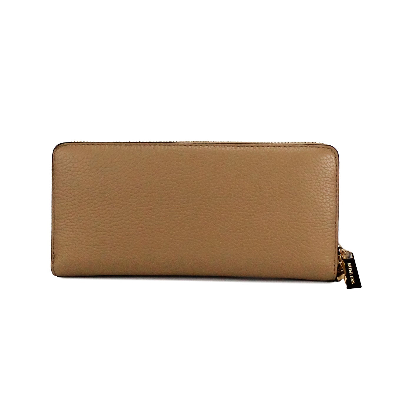 Jet Set Travel Large Camel Leather Continental Wristlet Wallet - GLAMHUB BOUTIQUE 