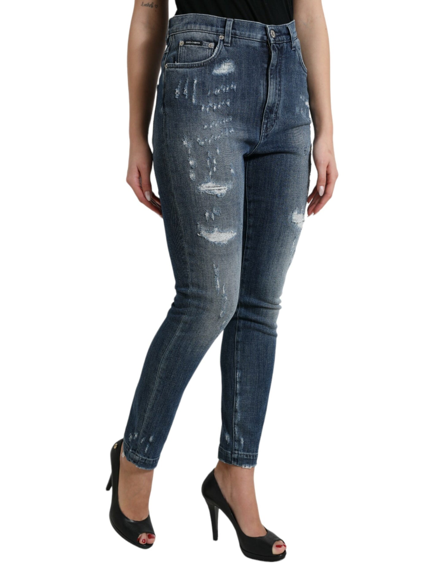 Elegante High Waist Stretch Denim Jeans