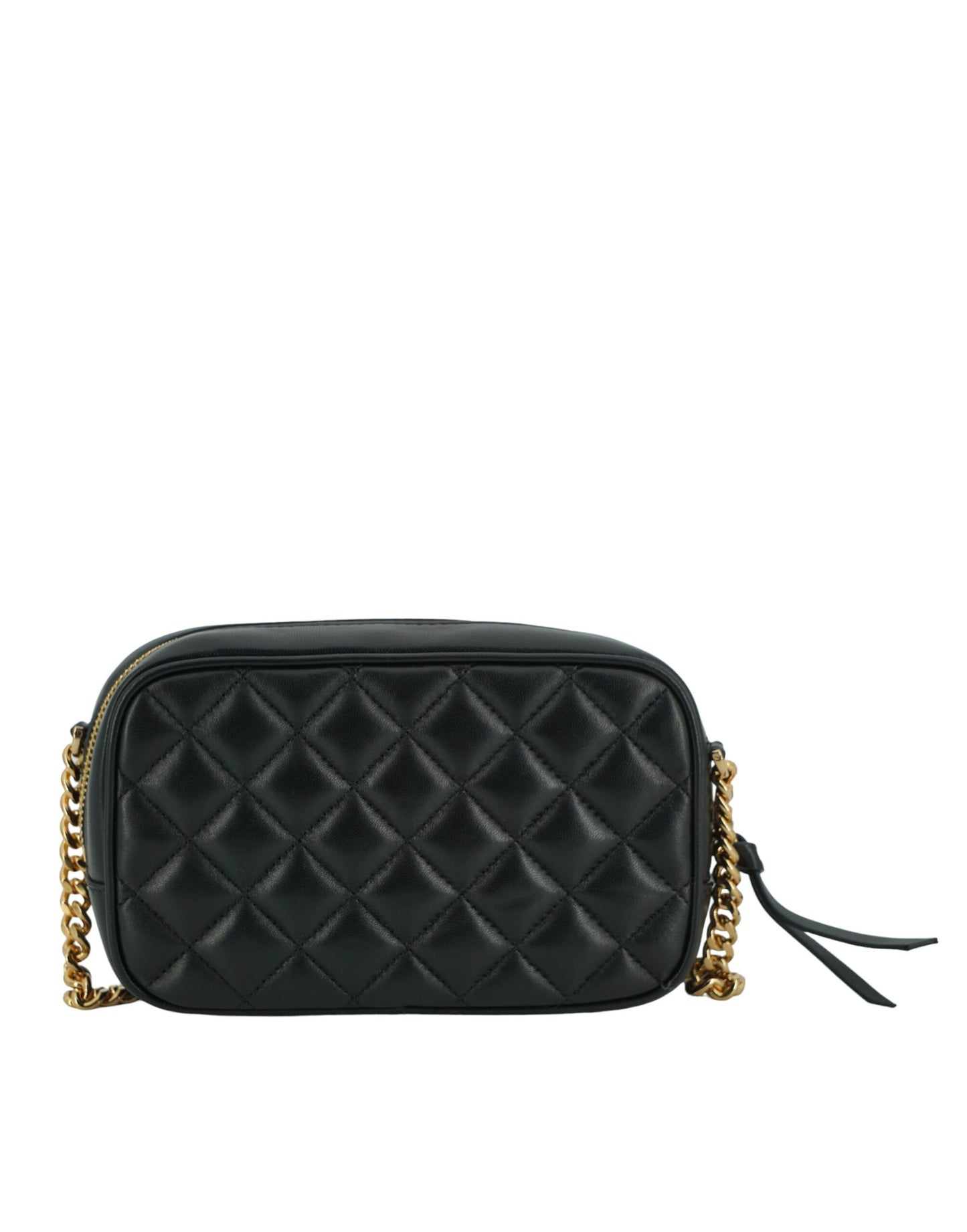 Elegant Small Black Leather Crossbody Bag - GLAMHUB BOUTIQUE 