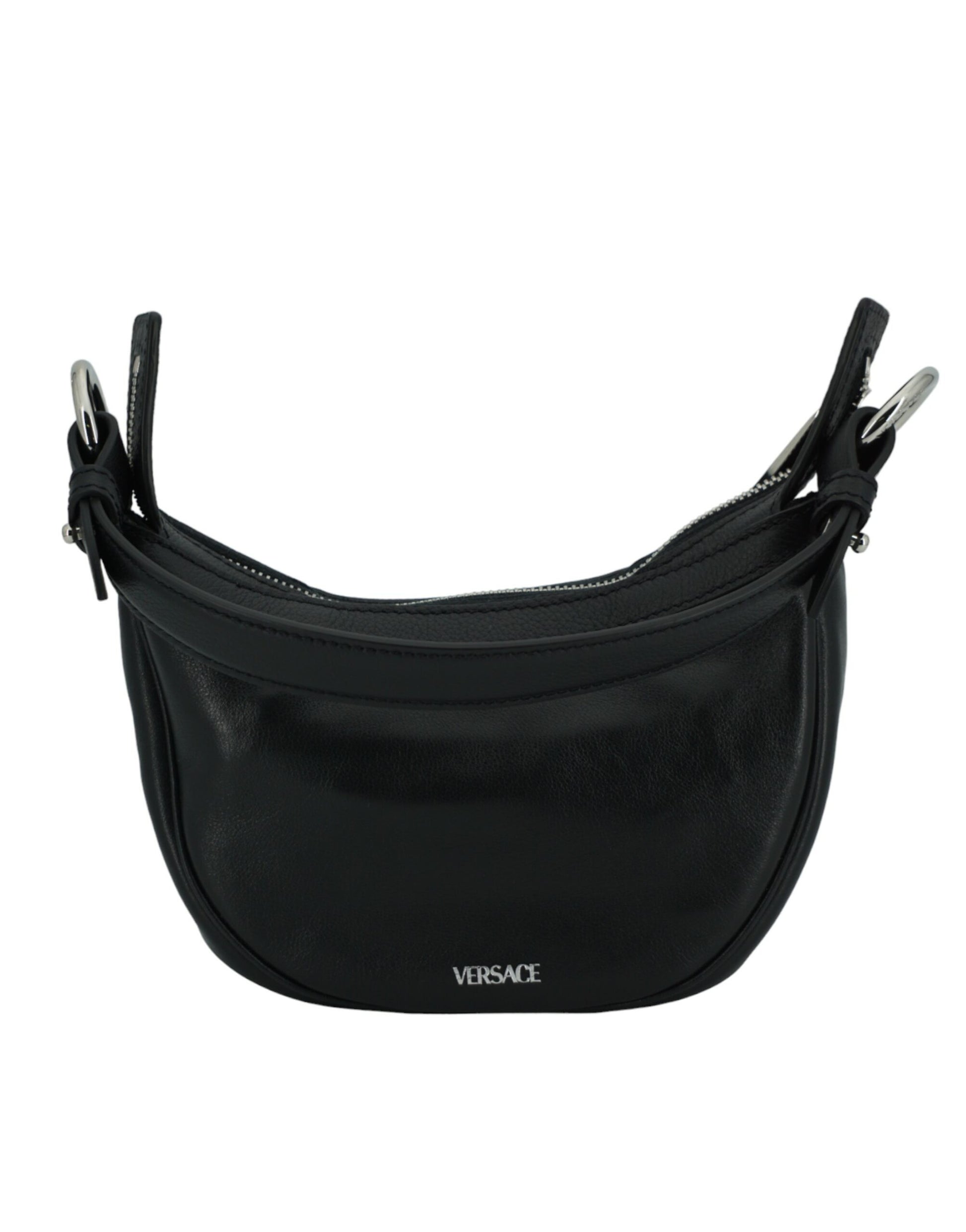 Elegant Black Mini Hobo Shoulder Bag - GLAMHUB BOUTIQUE 