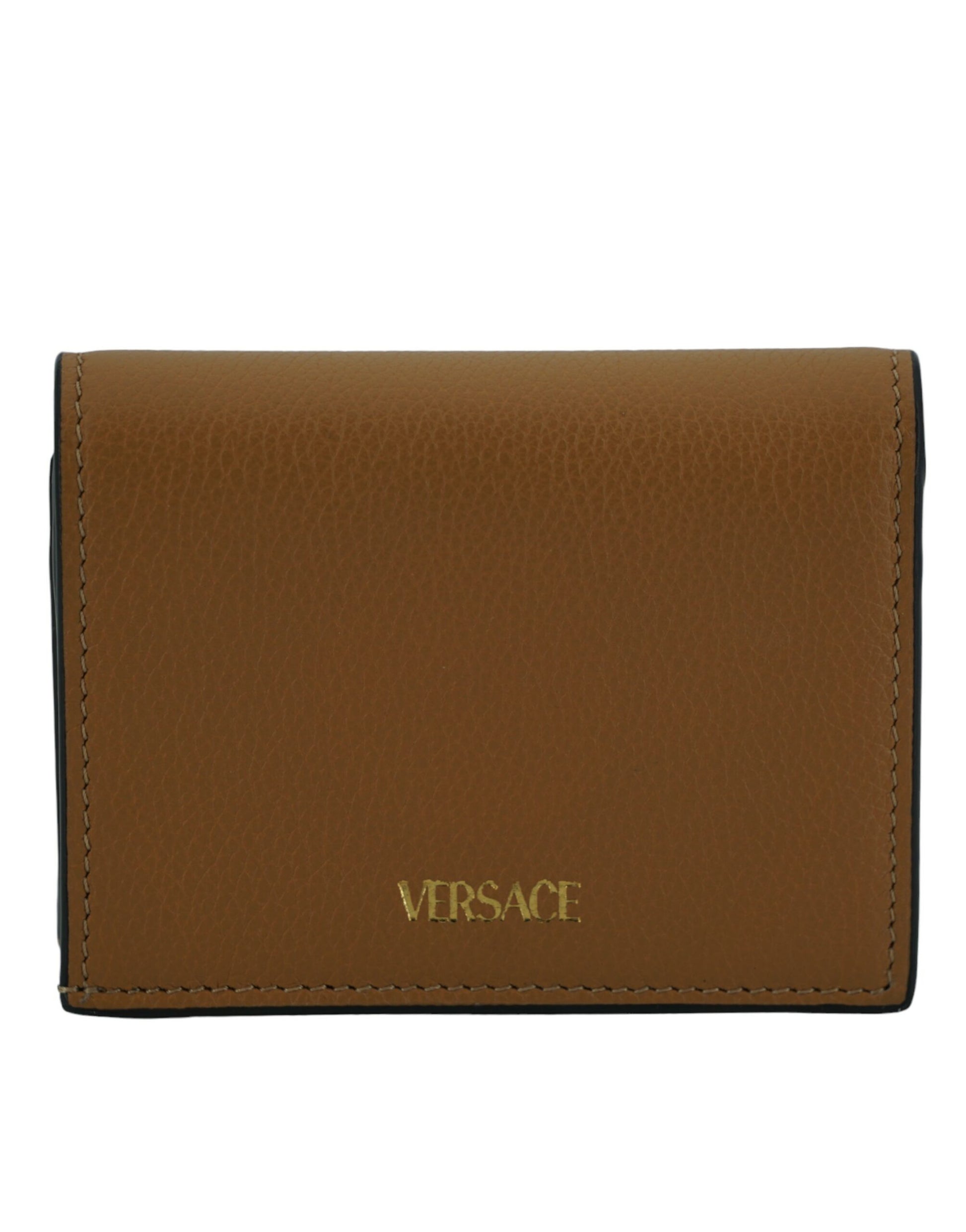 Elegant Compact Leather Wallet in Brown - GLAMHUB BOUTIQUE 