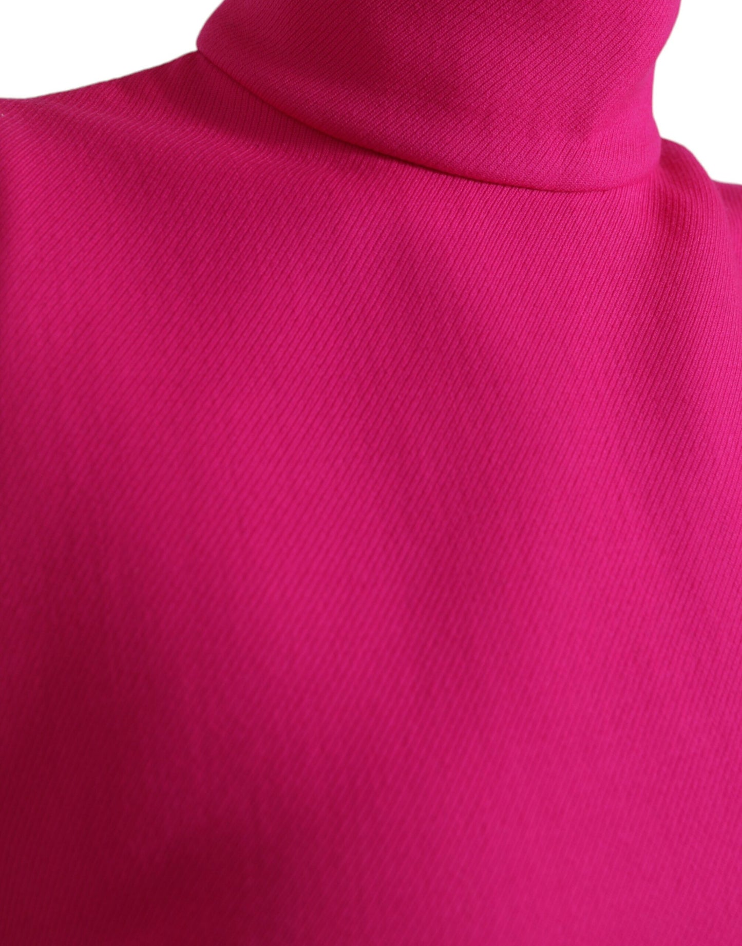 Dolce & Gabbana Elegant Pink Turtleneck Sleeveless Wool Top