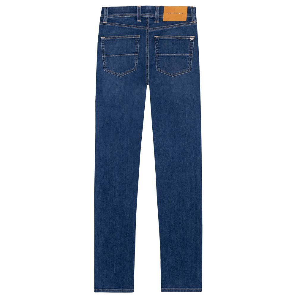 Elegant Stretch Cotton Men's Jeans - GlamHub Luxury and Icon Brand Clothing