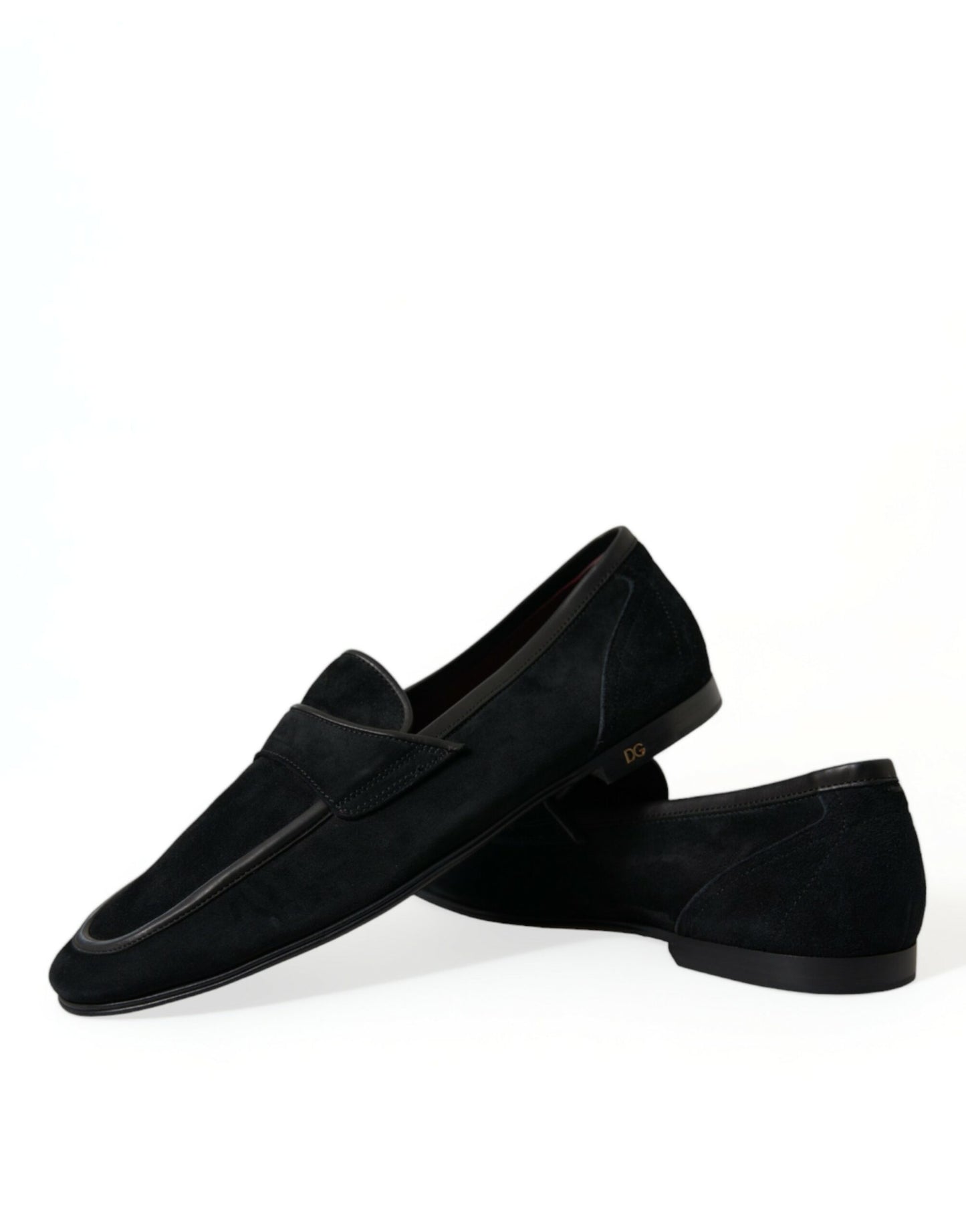 Elegante schwarze Samt-Loafer für Herren