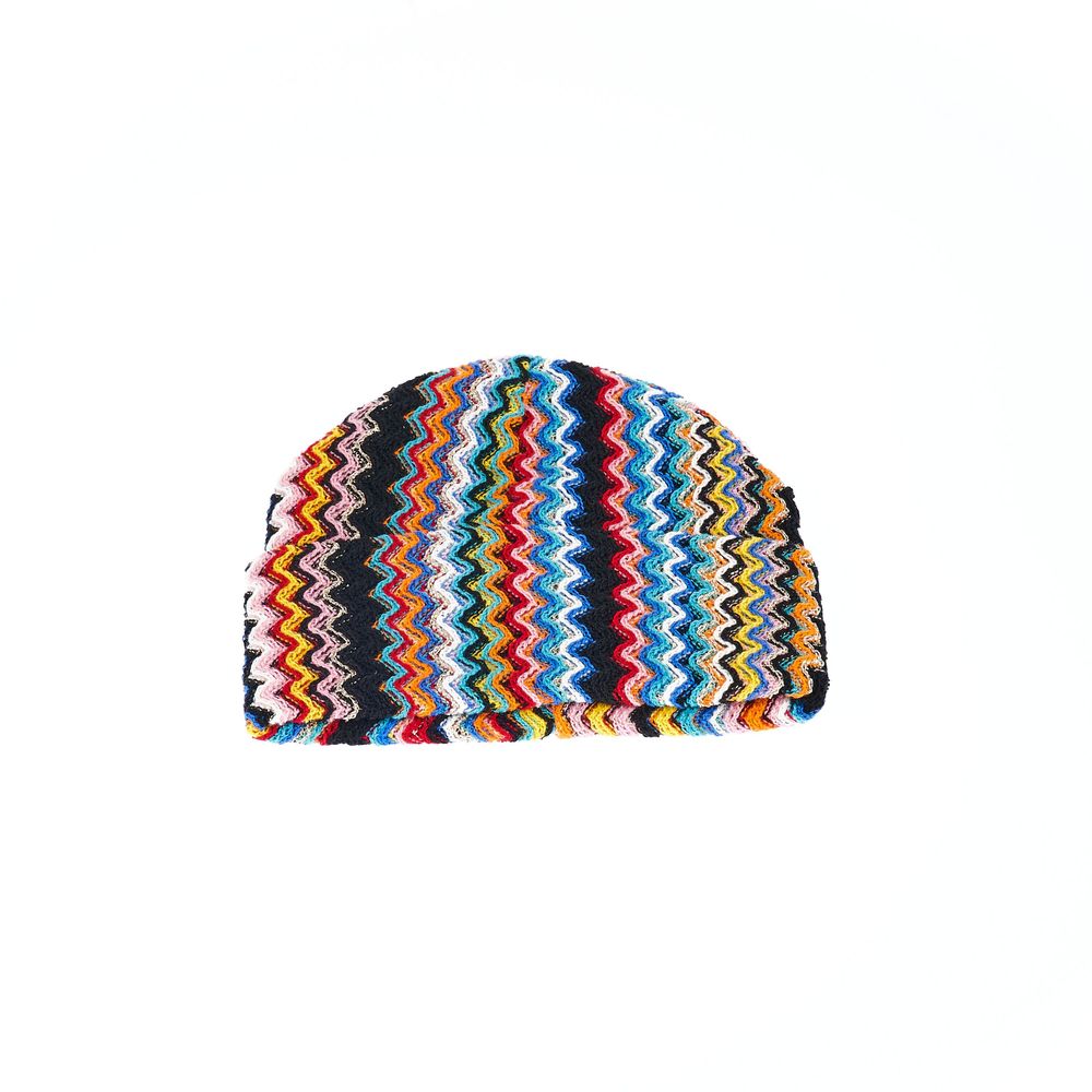 Multicolor Wool Women Hat - GlamHub Luxury and Icon Brand Clothing