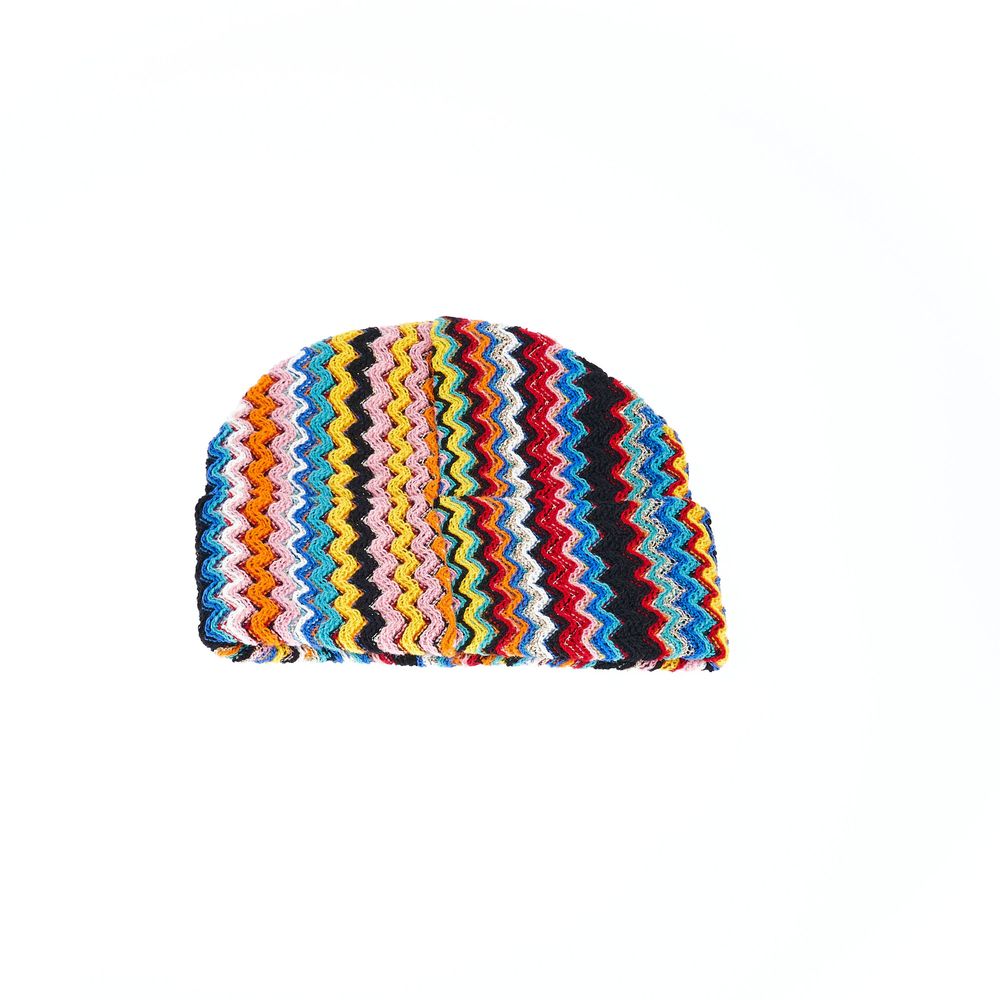 Multicolor Wool Women Hat - GlamHub Luxury and Icon Brand Clothing