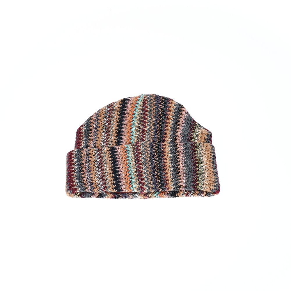 Multicolor Wool Women Hat - GlamHub Luxury and Icon Brand Clothing