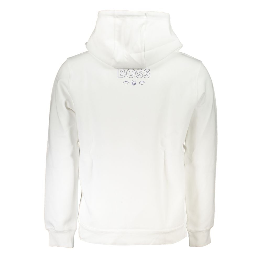 White Cotton Men Sweater - GLAMHUB BOUTIQUE 