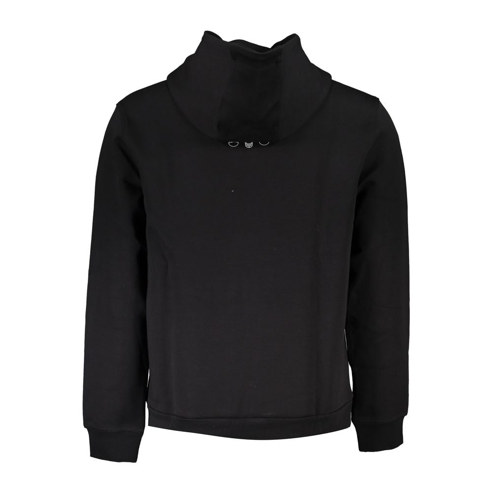 Black Cotton Men Sweatshirt - GLAMHUB BOUTIQUE 