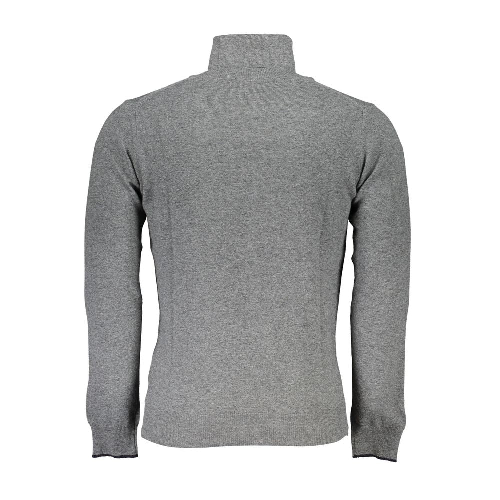 Gray Polyamide Men Sweater