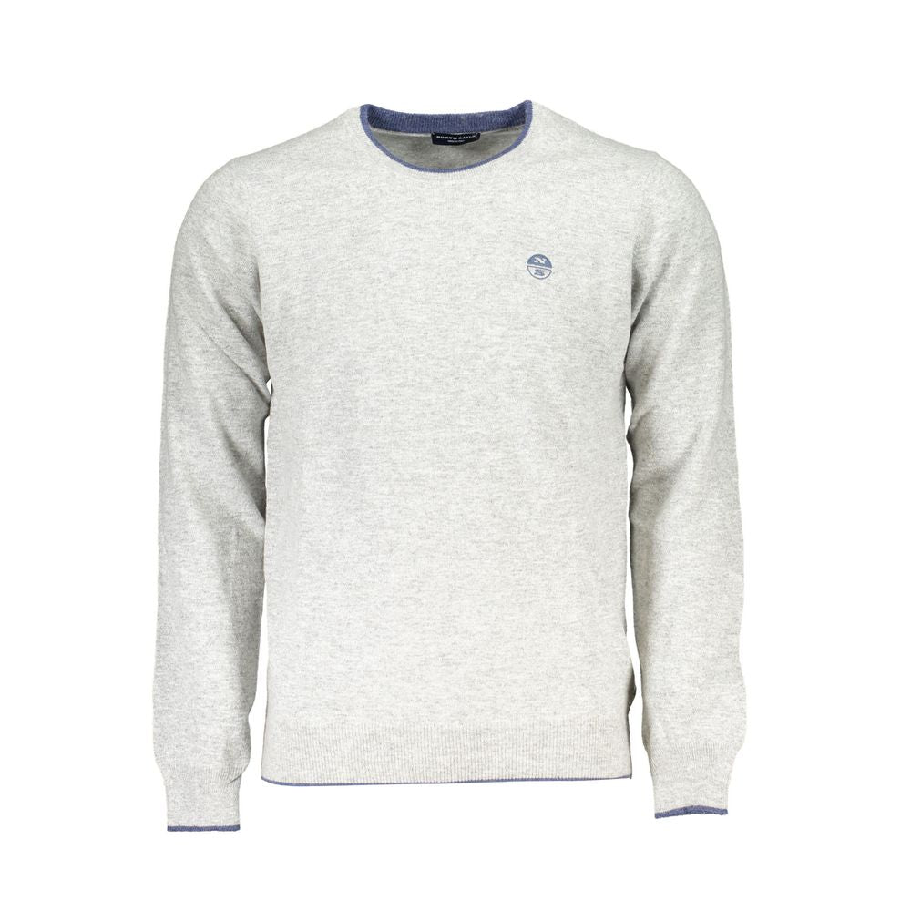 Gray Polyamide Men Sweater