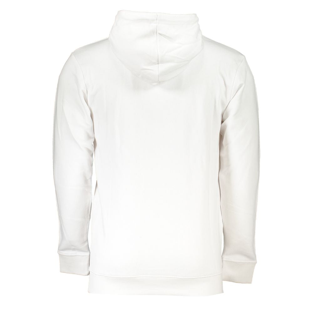 White Cotton Men Sweater - GlamHub Luxury and Icon Brand Clothing