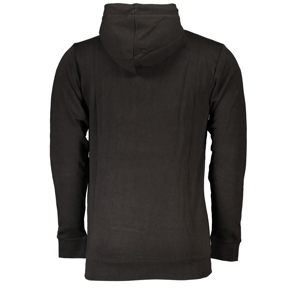 Black Cotton Men Sweater - GlamHub Luxury and Icon Brand Clothing