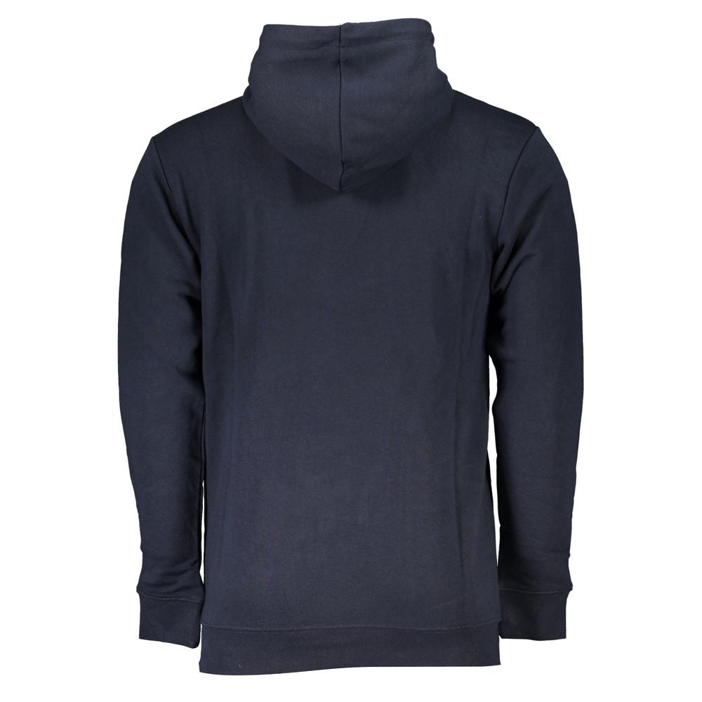 Blue Cotton Men Sweater - GlamHub Luxury and Icon Brand Clothing