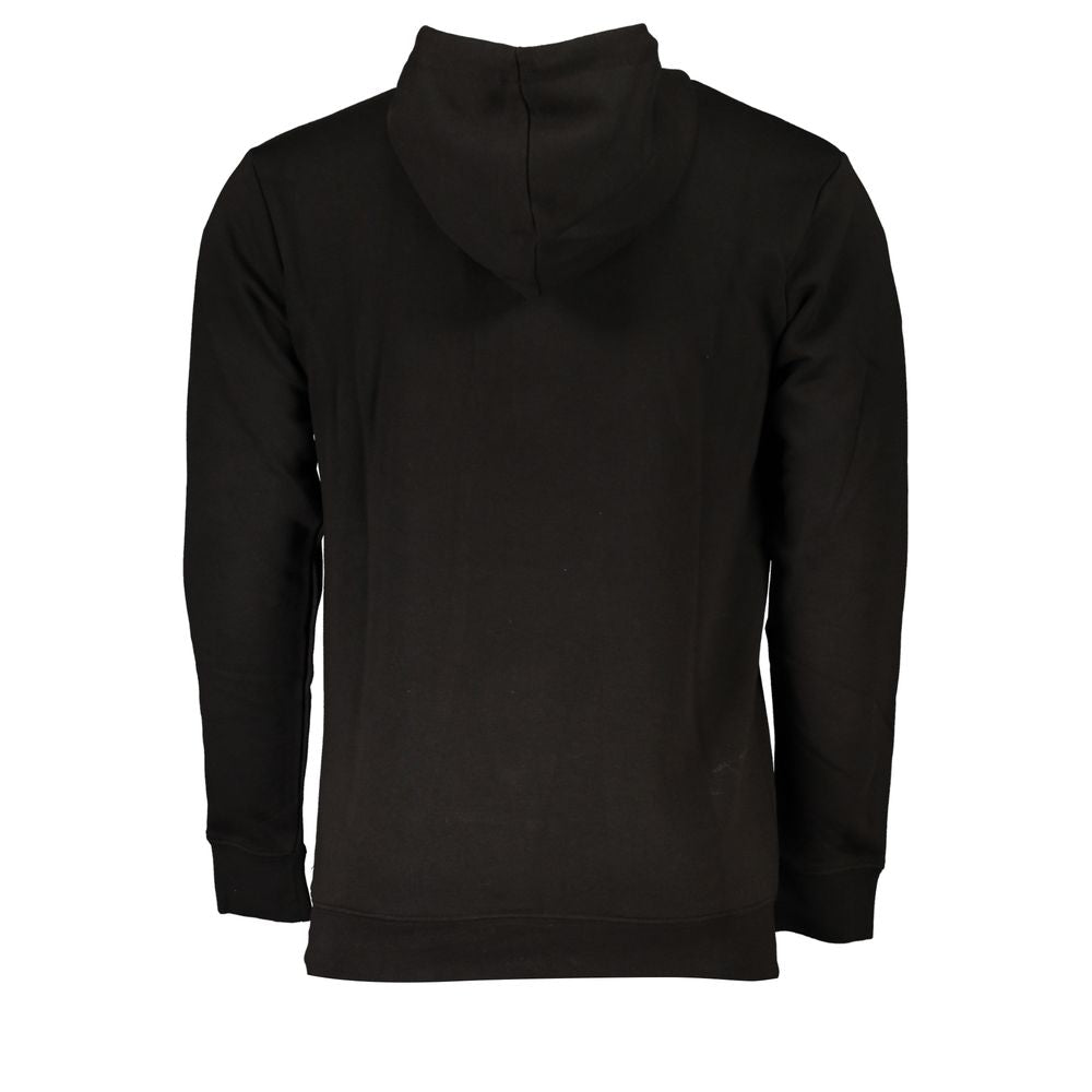 Black Cotton Men Sweater - GlamHub Luxury and Icon Brand Clothing