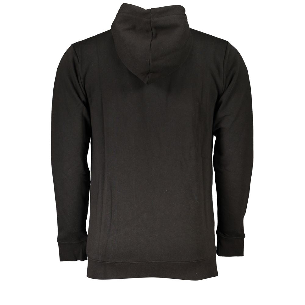 Black Cotton Men Sweater - GlamHub Luxury and Icon Brand Clothing