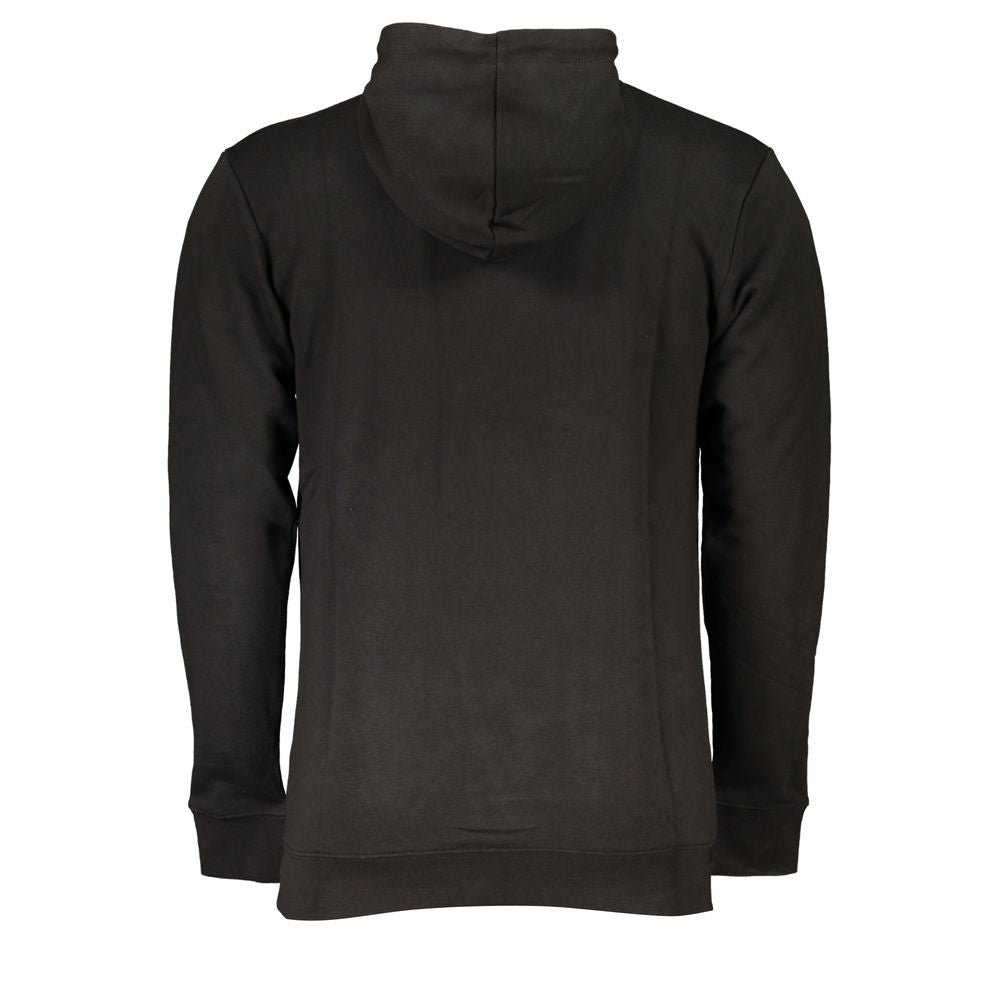 Black Cotton Men Sweater - GlamHub Luxury and Icon Brand Clothing