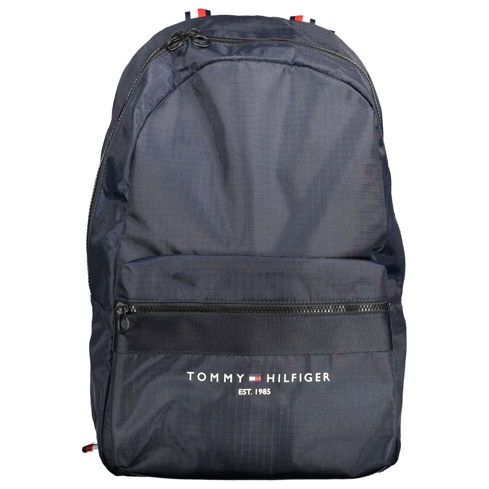 Blue Polyester Men Backpack - GLAMHUB BOUTIQUE 