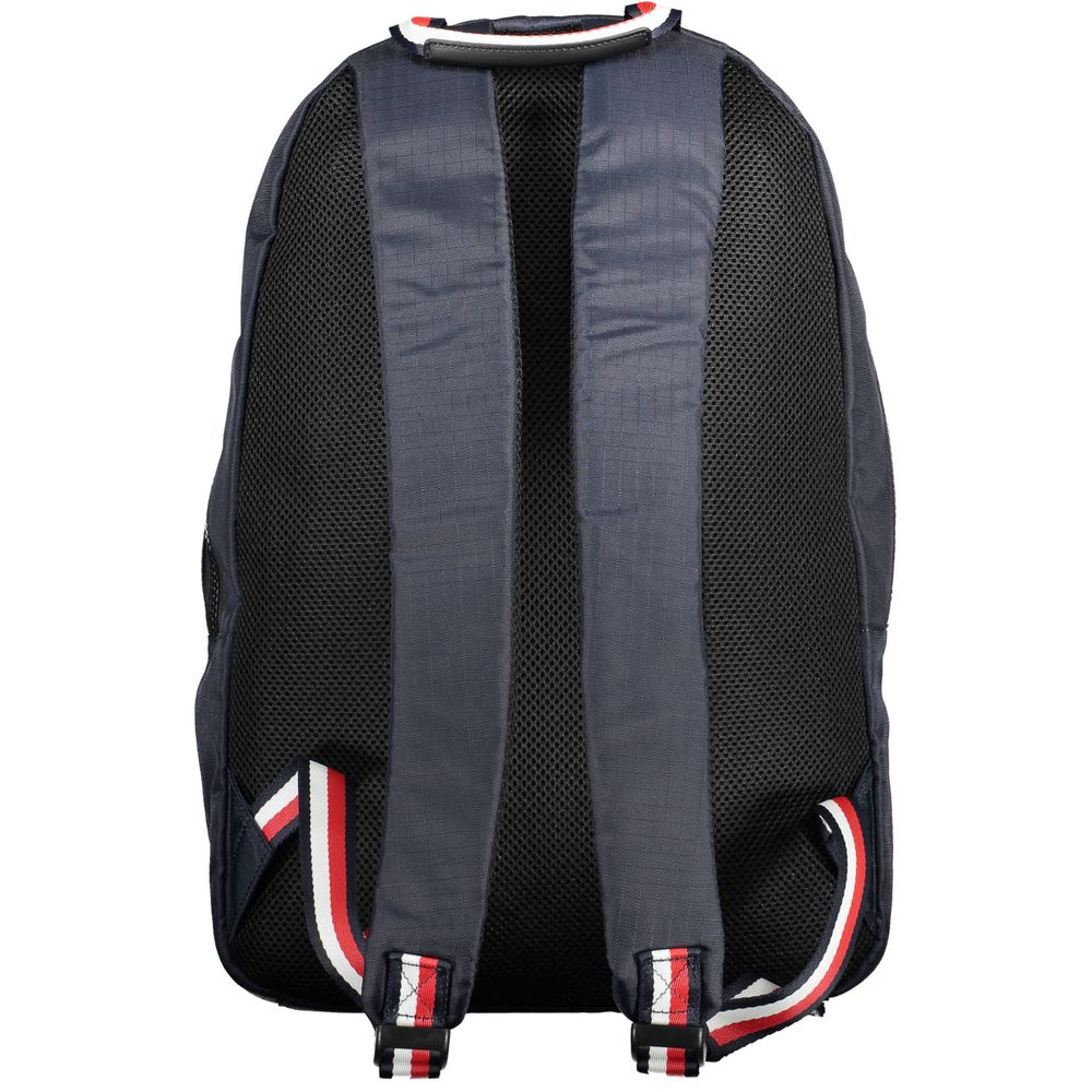 Blue Polyester Men Backpack - GLAMHUB BOUTIQUE 